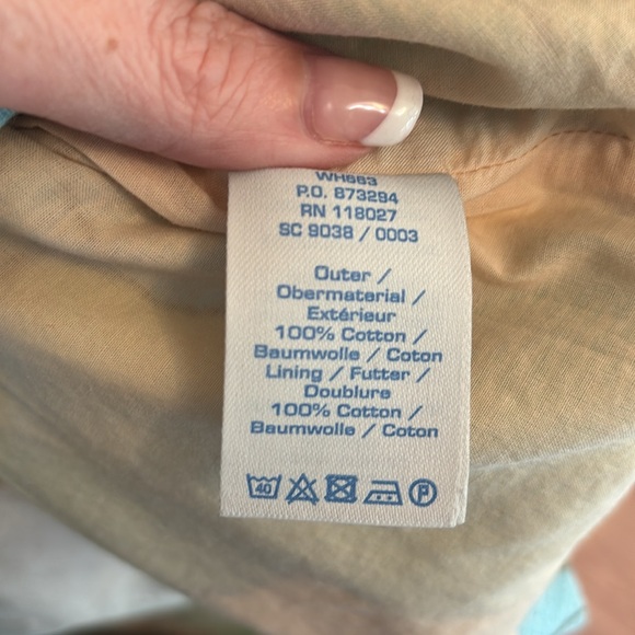 Boden Green and Blue Floral Retro Pocket Sleeveless Shift Dress Size 6 Long - Picture 6 of 11